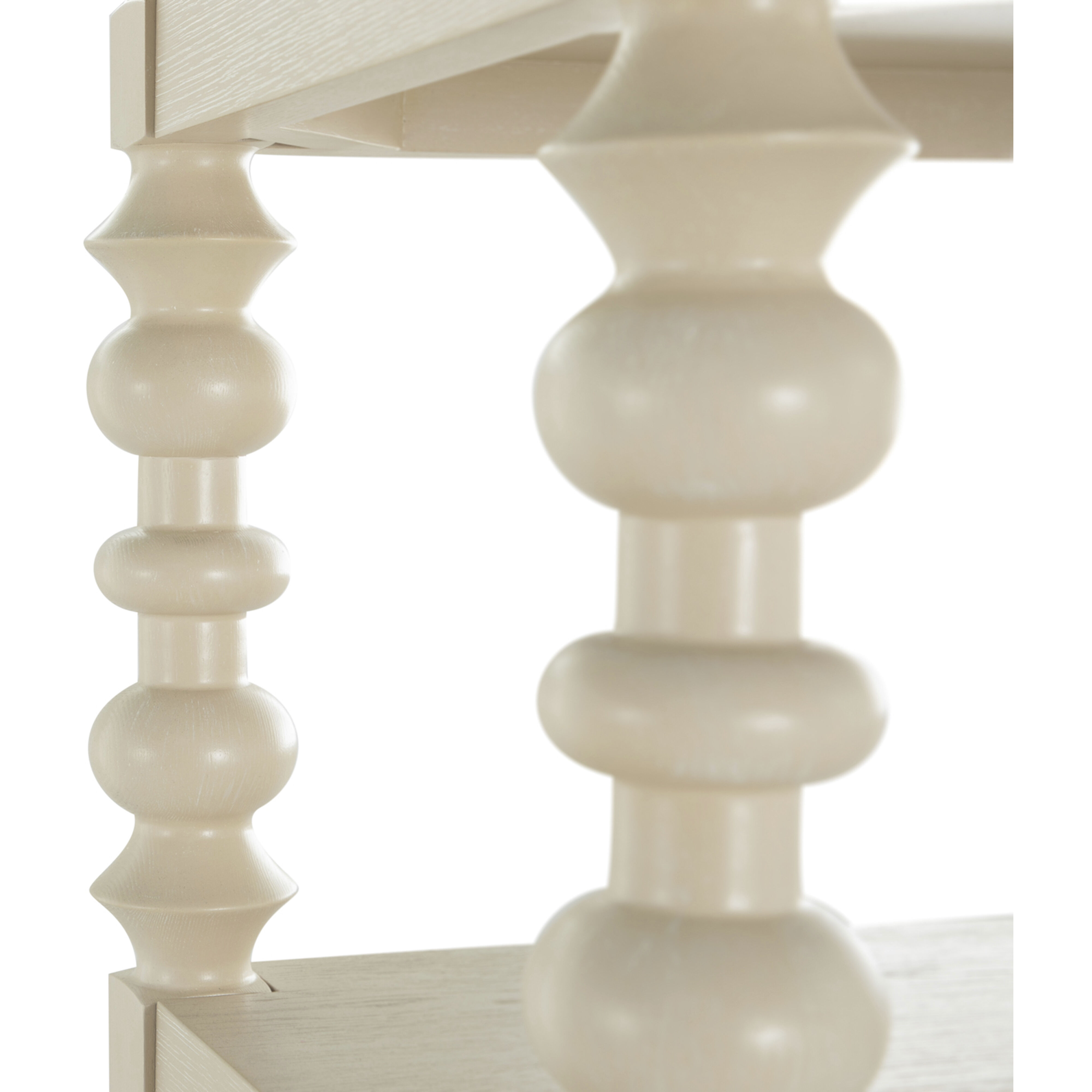 Natalie Cerused White Bookcase