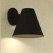 Smith LED 8 inch Textured Black Outdoor Wall