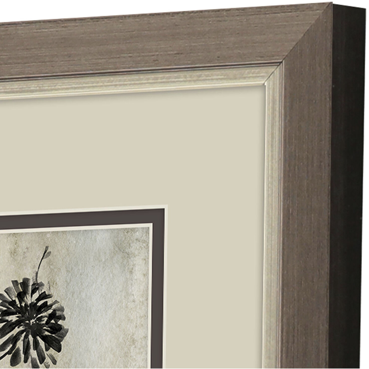 Sumi-e Silhouette Brown and Gray and Neutral Framed Art, Propac