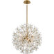 Adley 6 Light 23.75 inch Aged Brass Chandelier Ceiling Light