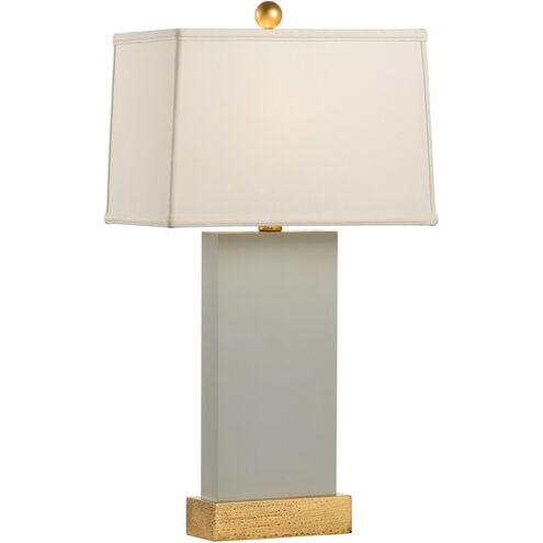Pam Cain 28 inch 100.00 watt Warm Gray/Gold Leaf/Antique Gold Table Lamp Portable Light
