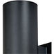 Chiasso LED 14.25 inch Textured Black Outdoor Wall