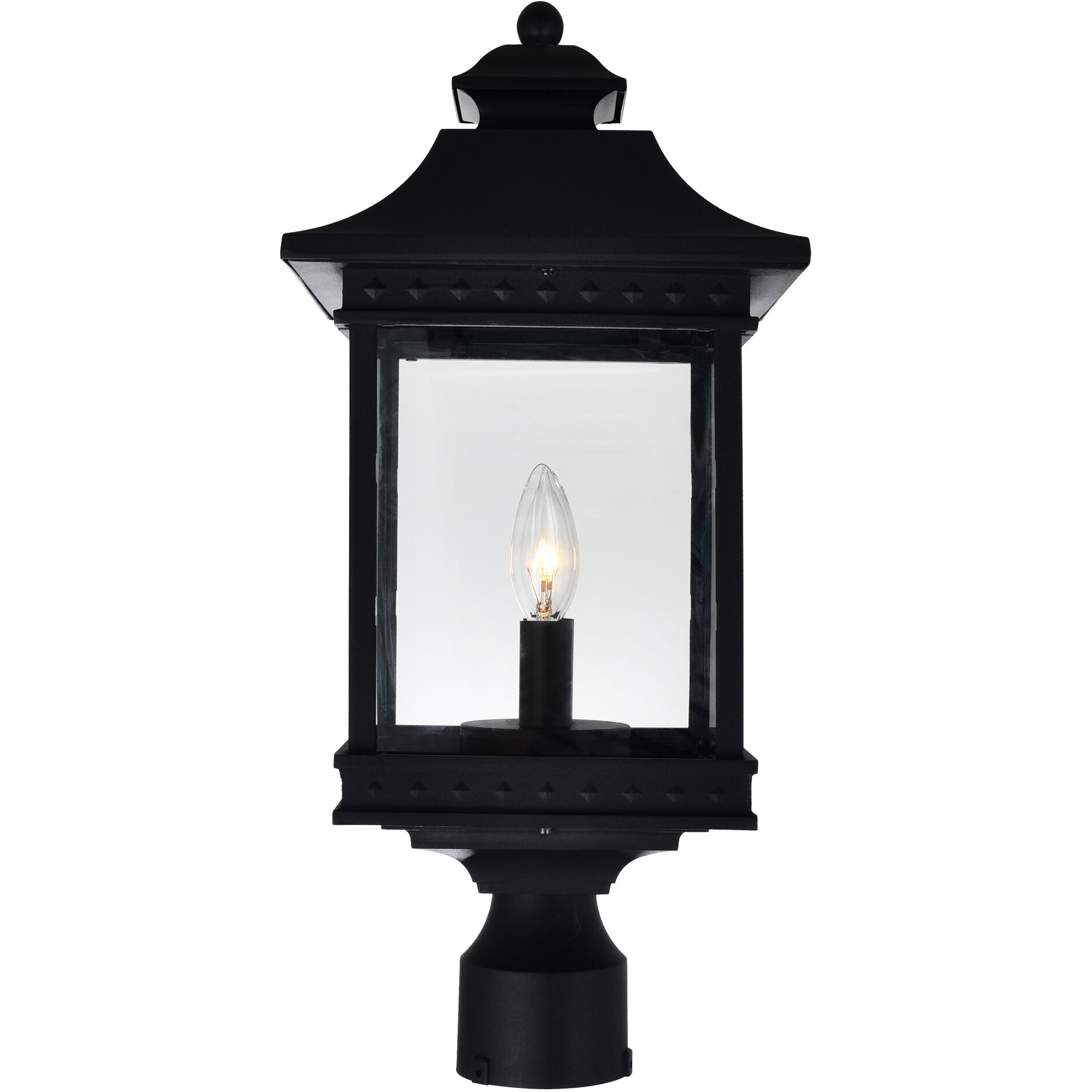 Cleveland 2 Light 20.2 inch Black Outdoor Lantern Head