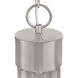 Melina 5 Light 24 inch Brushed Nickel with Clear Chandelier Ceiling Light