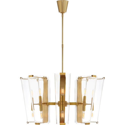 Visual Comfort Signature Collection  Visual Comfort ARN5310HAB-CG AERIN  Alpine 16 Light 30.25 inch Hand-Rubbed Antique Brass Chandelier Ceiling  Light in Clear Glass, Medium