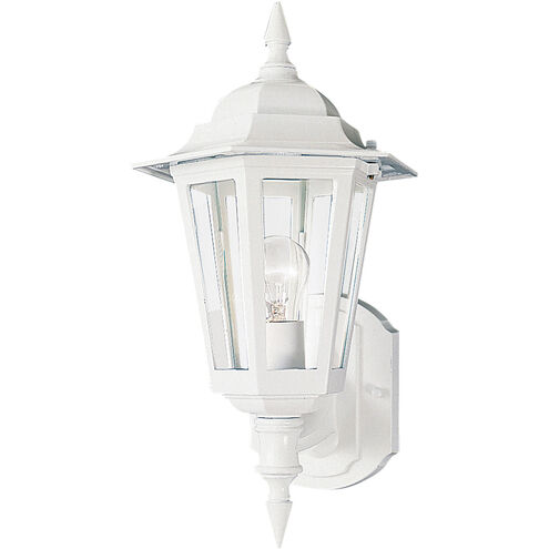 Builder Cast 1 Light 17 inch White Outdoor Wall Mount