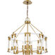 Prima Vista 8 Light 31.38 inch Aged Antique Brass Chandelier Ceiling Light