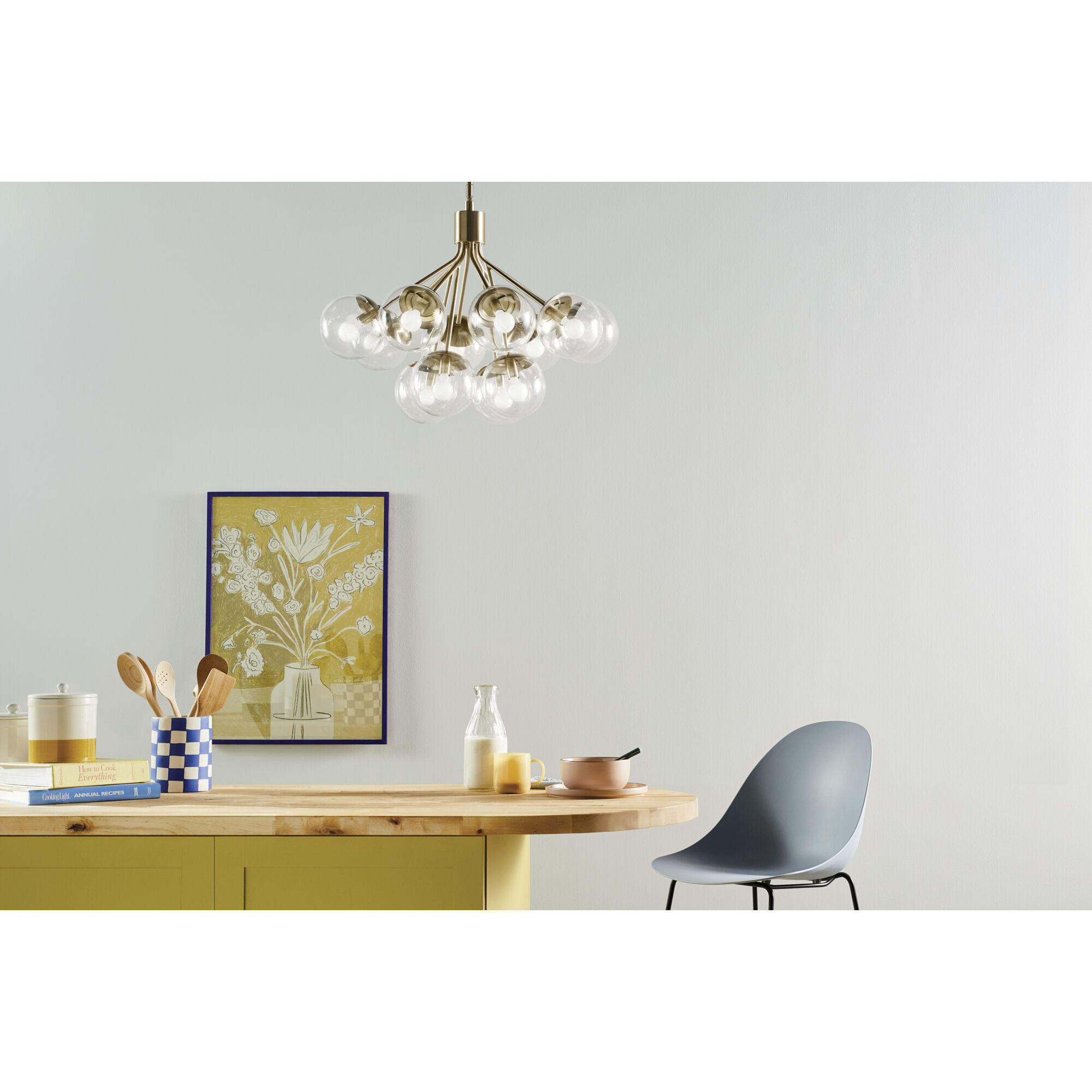 Kichler 52701CPZCLR Silvarious 12 Light Champagne Bronze Chandelier/Semi  Flush Ceiling Light