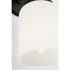 Richard June Liora 1 Light 5.21 inch Aged Iron Wall Sconce Wall Light in LED