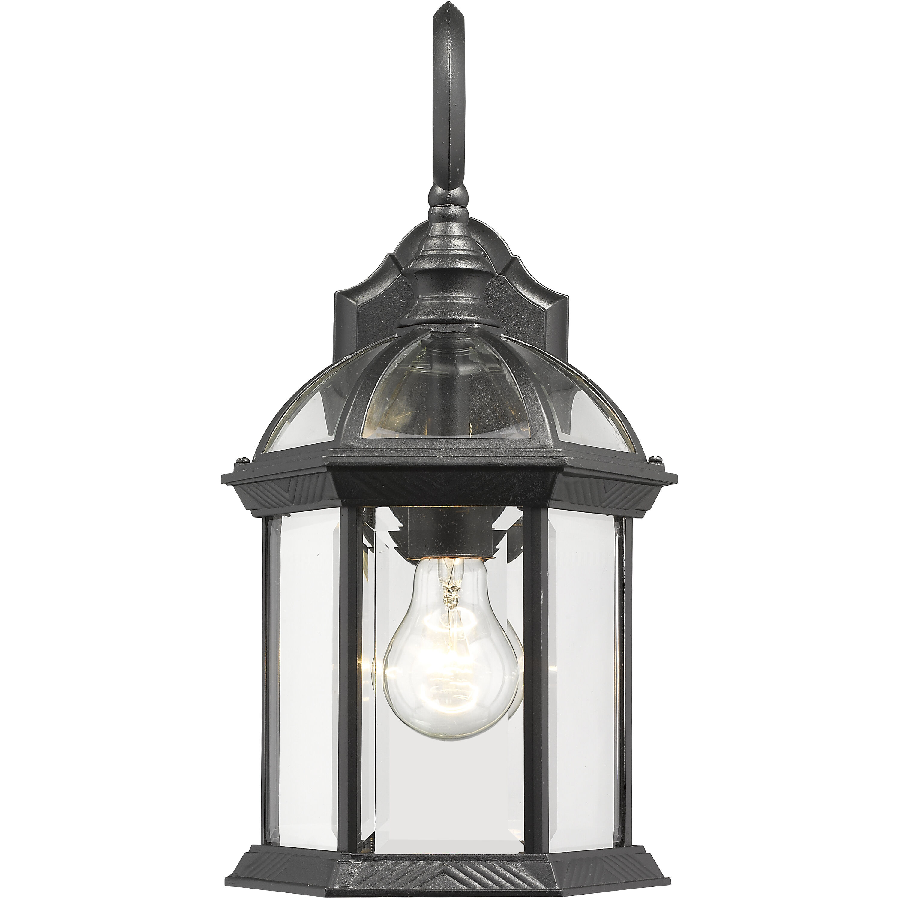 Annex 1 Light 15.75 inch Black Outdoor Wall Light