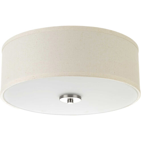 Inspire LED LED 13 inch Brushed Nickel Flush Mount Ceiling Light, Progress LED