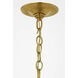 Amber Lewis Knox LED 32 inch Hand-Rubbed Antique Brass Chandelier Ceiling Light