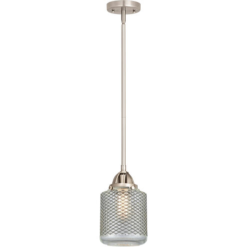 Nouveau 2 Stanton 1 Light 6 inch Brushed Satin Nickel Mini Pendant Ceiling Light