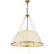 Alora Mood Crosby 4 Light 33 inch Brushed Gold Chandelier Ceiling Light