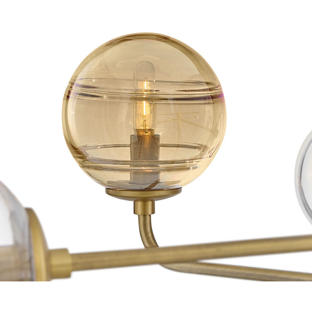 Oberon 8 Light 48 inch Heritage Brass Chandelier Ceiling Light