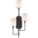 Knowsley 3 Light 14 inch Oil Rubbed Bronze Wall Sconce Wall Light, Right