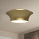 Alora Mood Emiko 2 Light 13 inch Brushed Gold Flush Mount Ceiling Light