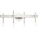 Denmark 4 Light 24 inch Brushed Nickel with Bronze Accents Vanity Sconce Wall Light