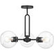 Codyn 3 Light 22 inch Midnight Black Semi-Flush Convertible Pendant Ceiling Light
