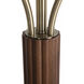 Tambo 72 inch 23 watt Dark Walnut and Weathered Brass Torchiere Floor Lamp Portable Light