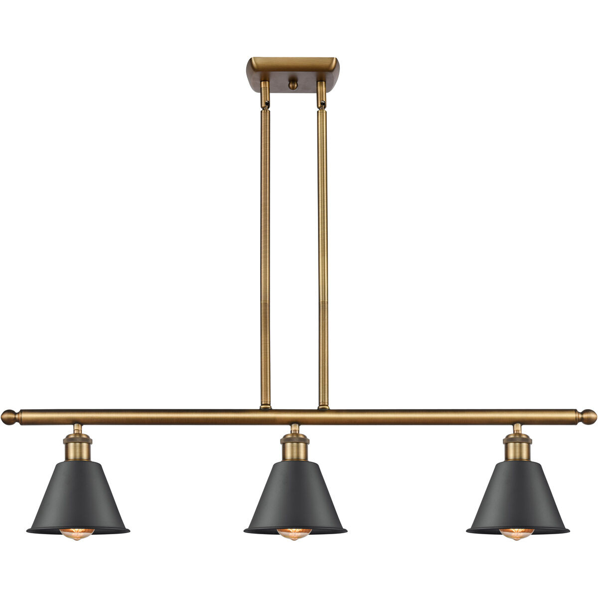 Ballston Smithfield LED 36 inch Brushed Brass Island Light Ceiling Light