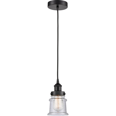 Edison Canton 1 Light 6 inch Matte Black Mini Pendant Ceiling Light