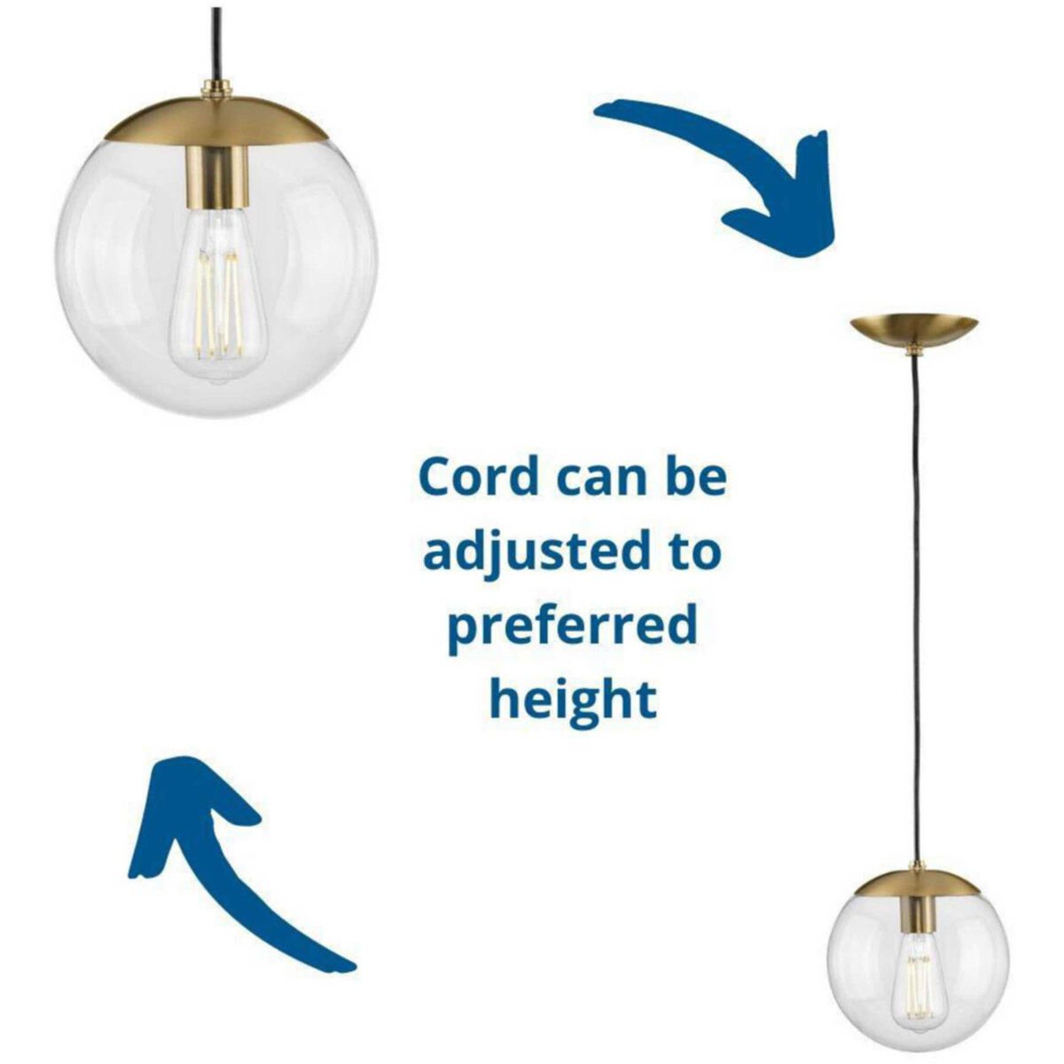 Atwell 1 Light 12 inch Brushed Bronze Pendant Ceiling Light, Large