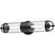 Alora Mood Lancaster 2 Light 21.13 inch Textured Black Outdoor Wall Light