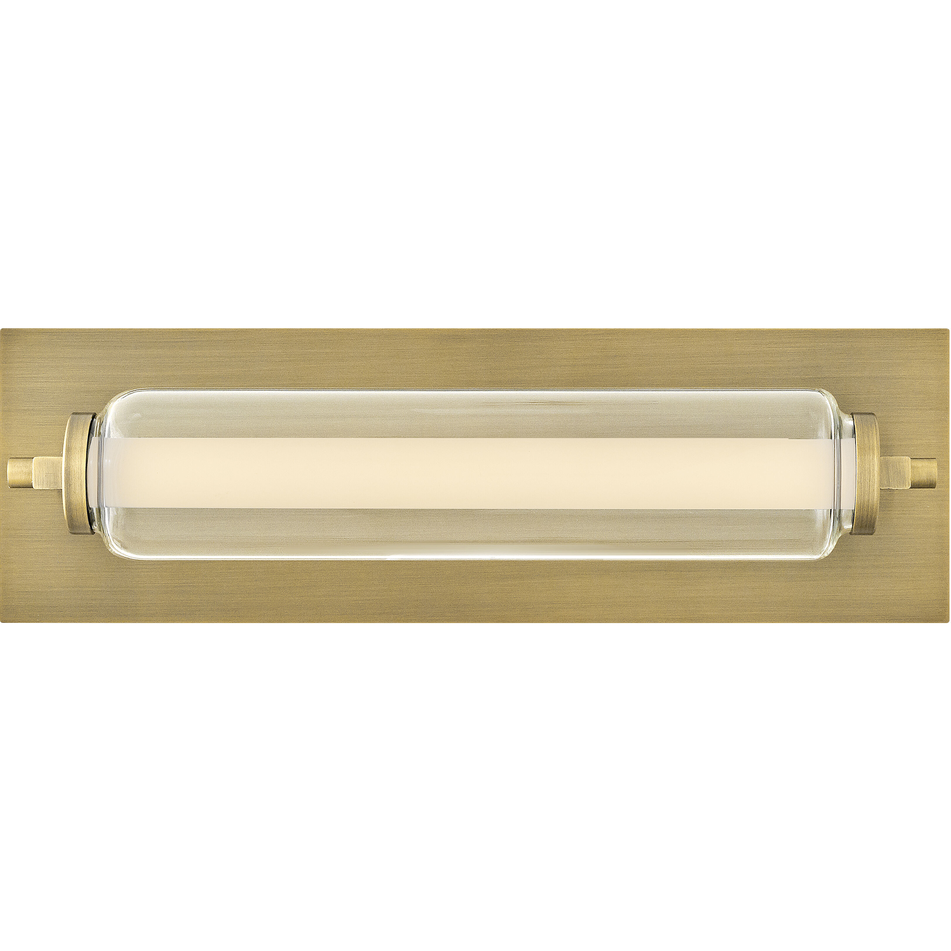 Lucien LED 5 inch Lacquered Brass Vanity Light Wall Light, Vertical