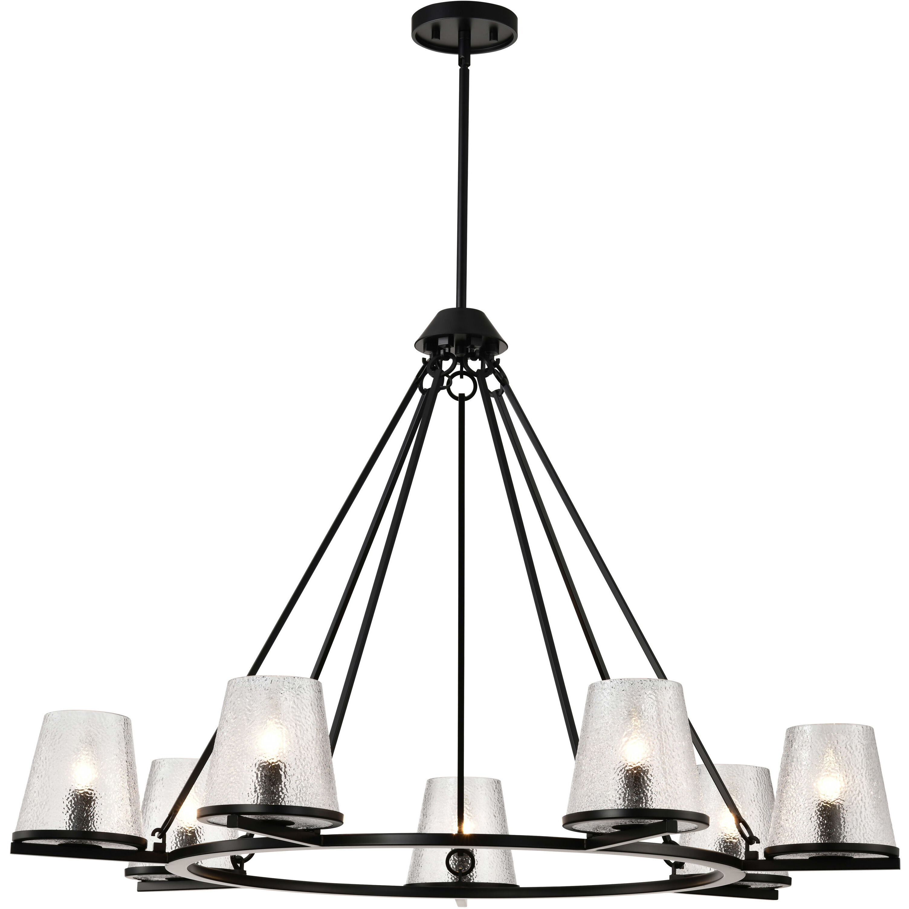 Valentine 40 inch Black Chandelier Ceiling Light