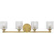 Elle LED 32 inch Heritage Brass Vanity Light Wall Light