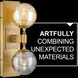 Oberon 2 Light 7 inch Heritage Brass Sconce Wall Light