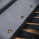 Luna 12v 3.80 watt Satin Black Landscape Step Light, Horizontal