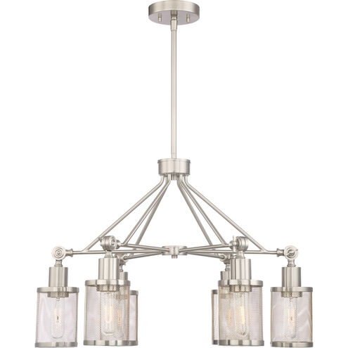 Geminus 6 Light 26 inch Brushed Nickel Chandelier Ceiling Light