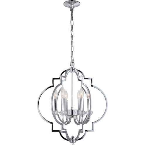 Canada 4 Light 20 inch Chrome Chandelier Ceiling Light