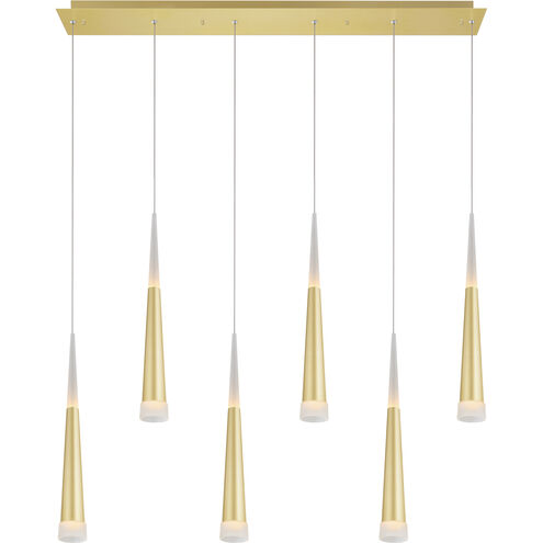 Andes LED 40 inch Satin Gold Pool Table Light Ceiling Light