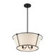 Pulito 4 Light 21 inch Matte Black Convertible Pendant Ceiling Light