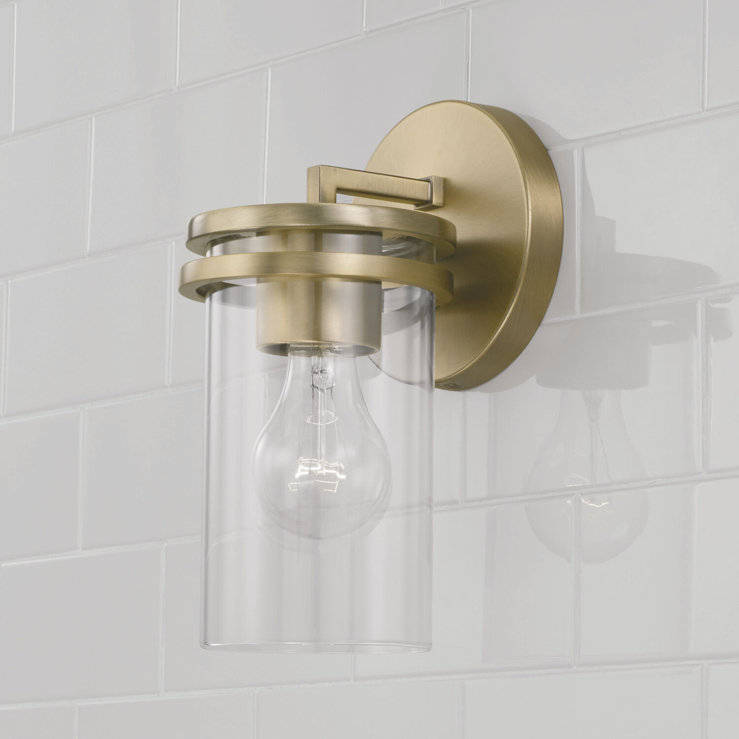 Fuller 1 Light 5 inch Aged Brass Sconce Wall Light