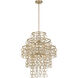 Sententas 9 Light 28 inch Noble Brass Pendant Ceiling Light