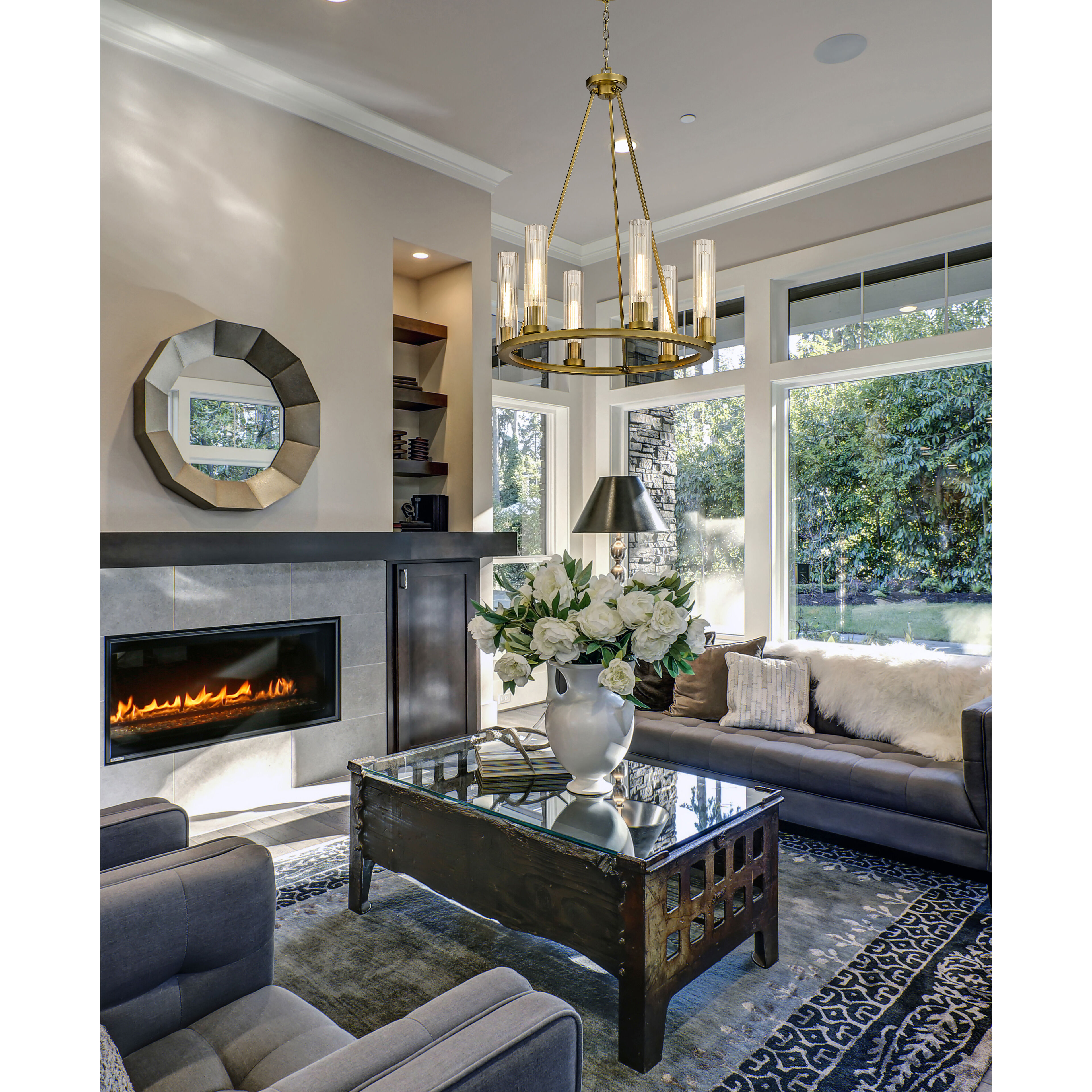 Z-Lite 3031-6RB Beau 6 Light 26 inch Rubbed Brass Chandelier Ceiling Light Z-Lite 3031-6RB Beau 6 Light 26 inch Rubbed Brass Chandelier Ceiling Light