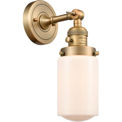 Franklin Restoration Dover LED 5 inch Brushed Brass Sconce Wall Light, Franklin Restoration