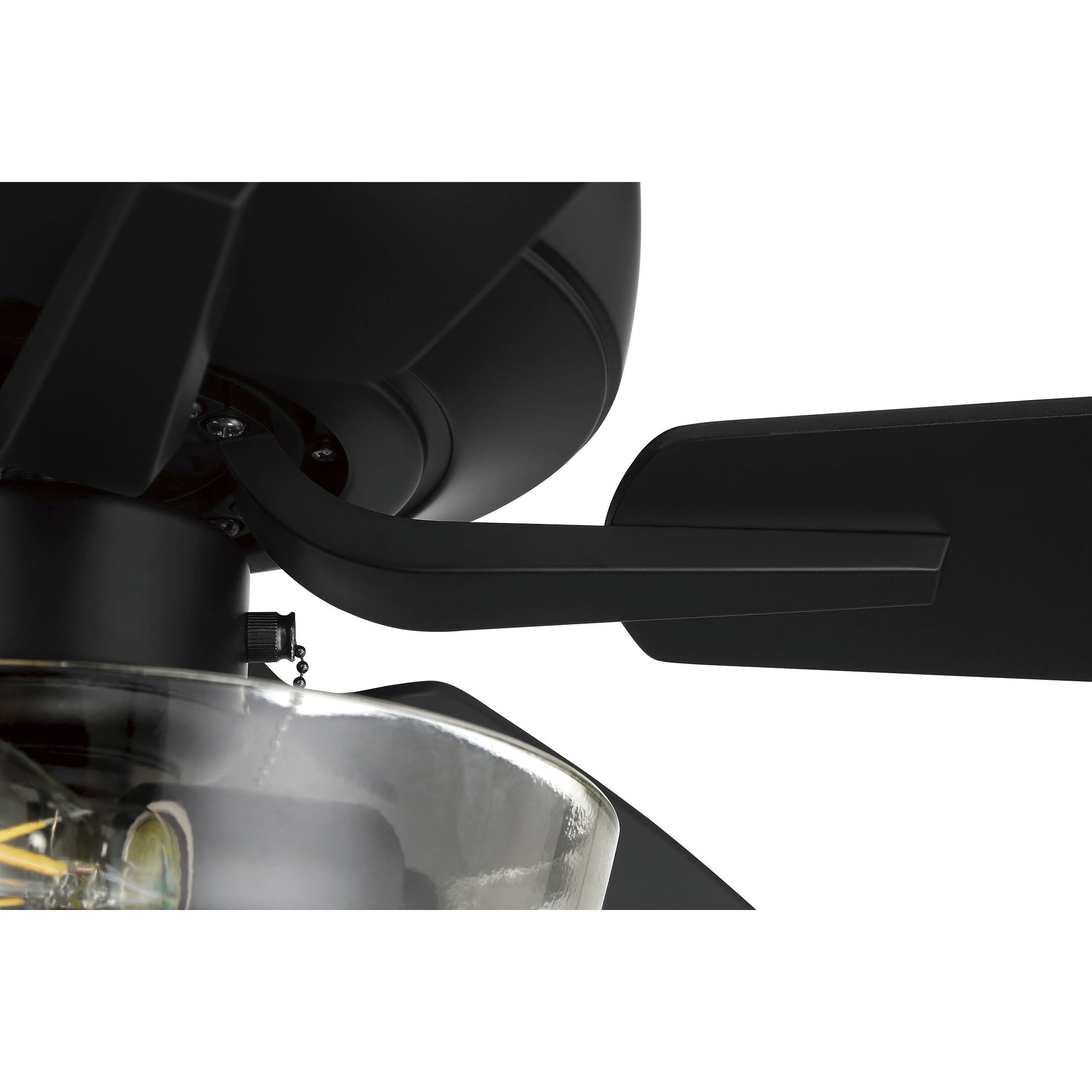 Pro Plus 101 52 inch Flat Black with Flat Black/Grey Wood Blades Contractor Ceiling Fan