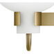 Sylvie 2 Light 14.75 inch Heritage Brass Bath Light Wall Light