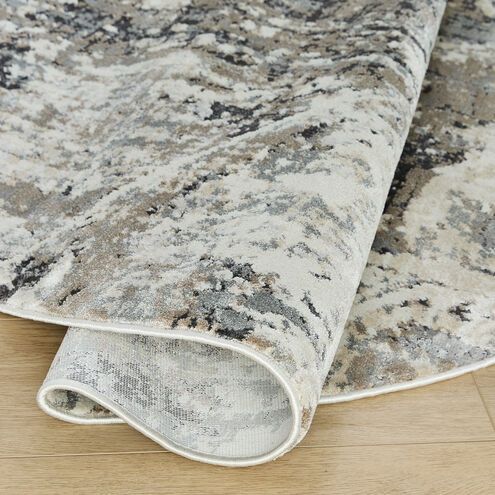Hadim Black/Grey Rug in 8 Round