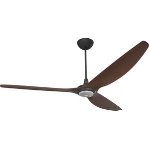 Haiku 84 inch Black with Cocoa Wood Grain Blades Outdoor Ceiling Fan