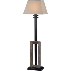 Egress 22 inch 100.00 watt Natural Slate Outdoor Floor Lamp