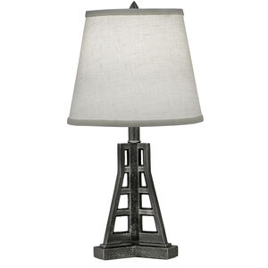 Ellie 20 inch Charcoal Mini Lamp Portable Light