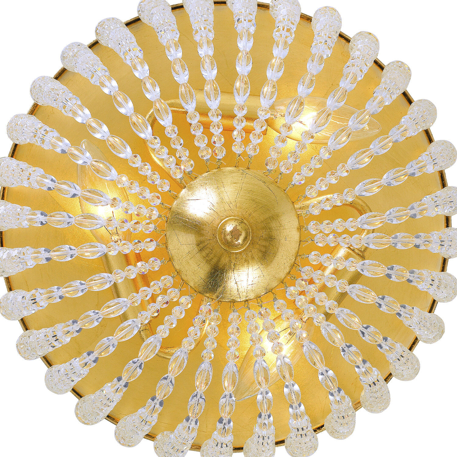 Rylee 3 Light 12.5 inch Antique Gold Flush Ceiling Light
