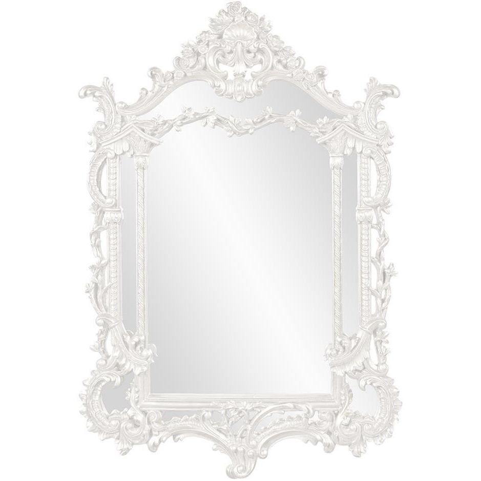 Arlington 49 X 34 inch Glossy White Wall Mirror