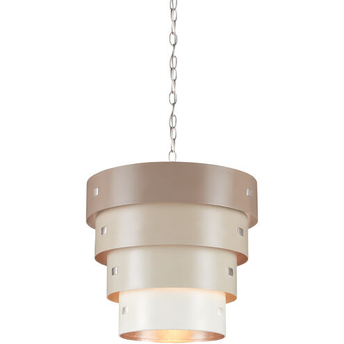 Graduation 1 Light 18 inch Taupe/Champagne Pendant Ceiling Light